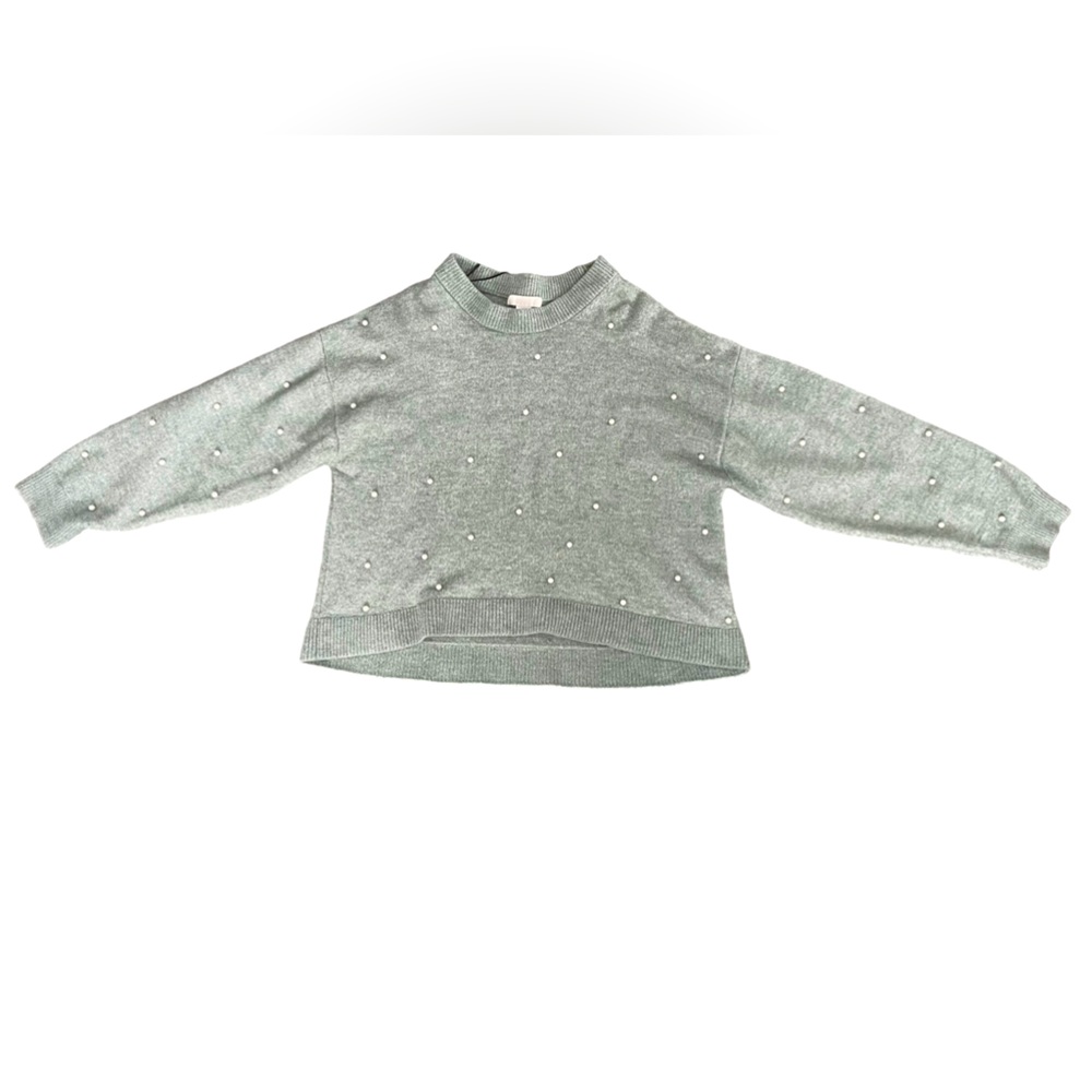 Olive Green Pearl Sweater